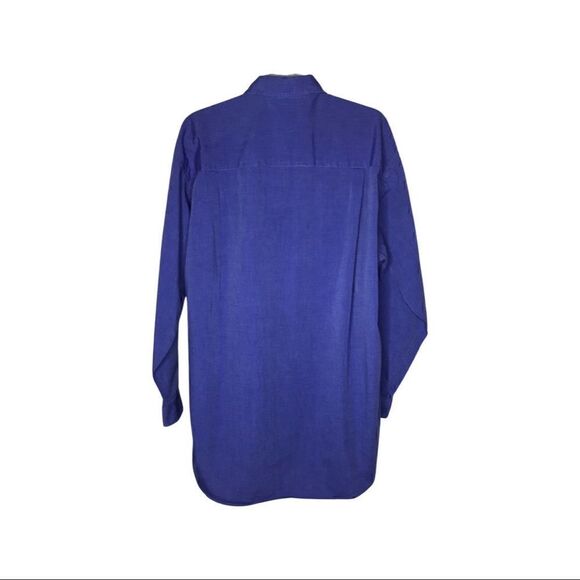 Thomas Bros by Hagale NOTRE DAME Embroidered Logo Blue Button Down Shirt Large - Picture 4 of 6